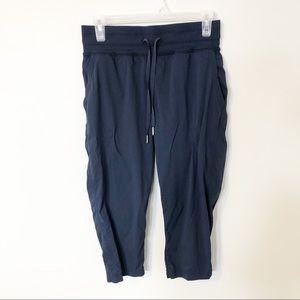 Lululemon dance studio crop blue size 6 unlined